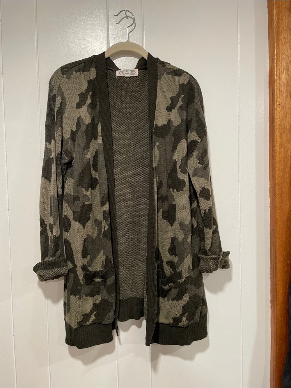 Camo Knit Cardigan